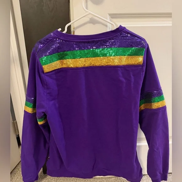 Women’s Mardi Gras sweatshirt size XXXL - Picture 2 of 3